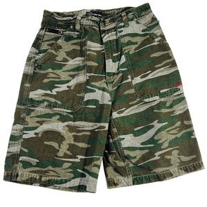 Men's Camo Cargo Bermuda Denim Jean Shorts Cotton Army Military Print Size 34